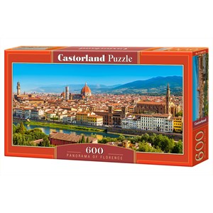 Castorland (B-060078) - "Stadtpanorama von Florenz" - 600 Teile Puzzle