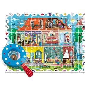 Ludattica (58259) - "Baby Détective, My House" - 108 Teile Puzzle