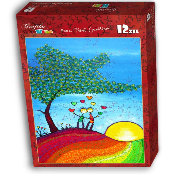 Grafika Kids (01719) - Anne Poire, Patrick Guallino: "Signes et Sillons de Bonheur" - 12 Teile Puzzle