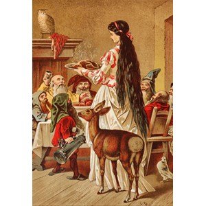 Grafika Kids (00122) - Carl Offterdinger: "Schneewittchen" - 12 Teile Puzzle