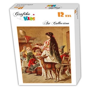 Grafika Kids (00122) - Carl Offterdinger: "Schneewittchen" - 12 Teile Puzzle