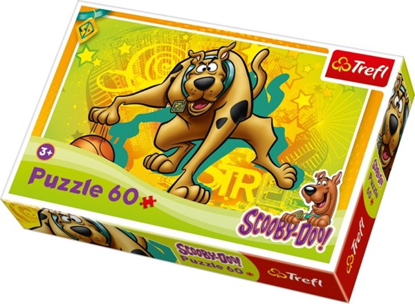 Trefl (17223) - "Scooby Doo beim Basketball" - 60 Teile Puzzle