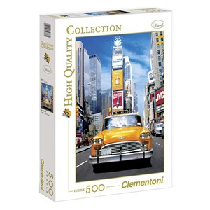 Clementoni (30338) - "Taxi in Times Square" - 500 Teile Puzzle
