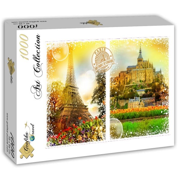 Grafika (T-00243) - "Frankreich" - 1000 Teile Puzzle