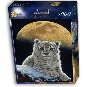 Grafika (02410) - Schim Schimmel, William Schimmel: "Moon Leopard" - 1000 Teile Puzzle