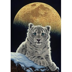 Grafika (02410) - Schim Schimmel, William Schimmel: "Moon Leopard" - 1000 Teile Puzzle