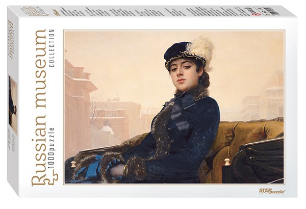 Step Puzzle (79215) - Iwan Kramskoi: "Eine unbekannte Frau" - 1000 Teile Puzzle
