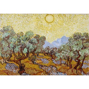 Grafika Kids (00340) - Vincent van Gogh: "Olivenbäume, 1889" - 100 Teile Puzzle
