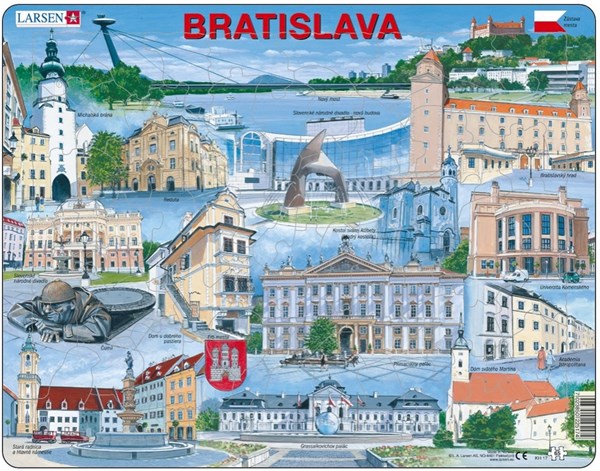 Larsen (KH17-SL) - "Bratislava - SL" - 65 Teile Puzzle