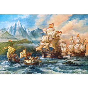 Castorland (C-151349) - "Die Abenteurer entdecken die neue Welt" - 1500 Teile Puzzle