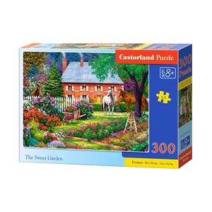 Castorland (B-030217) - "Pferde im Vorgarten" - 300 Teile Puzzle