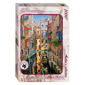 Step Puzzle (79536) - "Verträumte Wasserstraße in Venedig" - 1000 Teile Puzzle