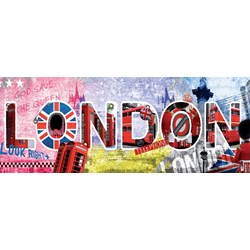 Nathan (87610) - "London Script" - 1000 Teile Puzzle