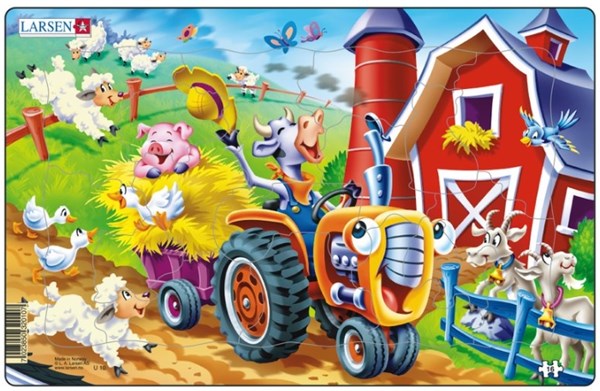 Larsen (U10-1) - "Barnyard" - 16 Teile Puzzle
