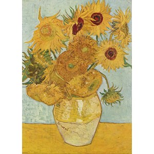 Grafika Kids (00208) - Vincent van Gogh: "Stilleben mit 12 Sonnenblumen, 1888" - 24 Teile Puzzle