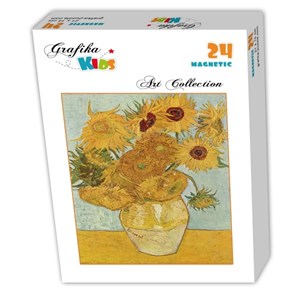 Grafika Kids (00208) - Vincent van Gogh: "Stilleben mit 12 Sonnenblumen, 1888" - 24 Teile Puzzle