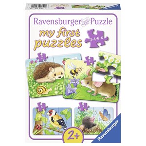 Ravensburger (06952) - "Süße Gartenbewohner" - 2 4 6 8 Teile Puzzle