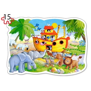 Castorland (B-020089) - "Tiere auf der Arche Noah" - 9 15 Teile Puzzle