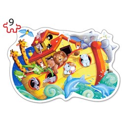 Castorland (B-020089) - "Tiere auf der Arche Noah" - 9 15 Teile Puzzle