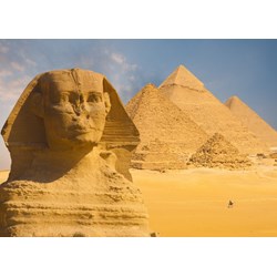 Grafika Kids (01141) - "Sphinx und Pyramiden von Gizeh" - 24 Teile Puzzle
