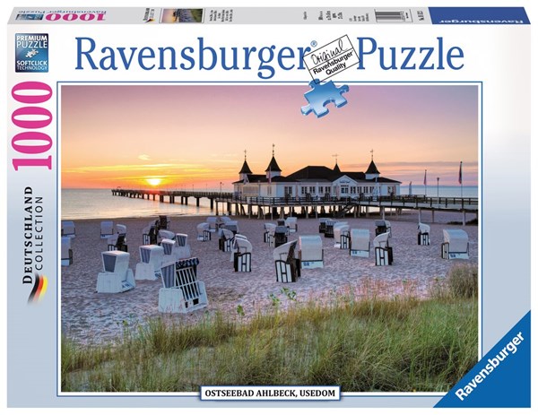 Ravensburger (19112) - "Ostseebad Ahlbeck, Usedom" - 1000 Teile Puzzle