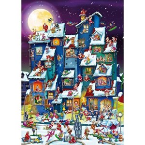 D-Toys (61218-CC07) - "Weihnachtsrummel" - 1000 Teile Puzzle