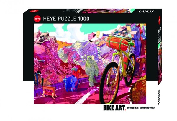 Heye (29677) - "Tour in Pink" - 1000 Teile Puzzle