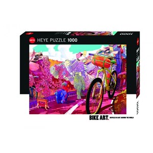 Heye (29677) - "Tour in Pink" - 1000 Teile Puzzle