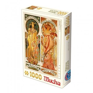 D-Toys (66930-MU05) - Alphonse Mucha: "Moet and Chandon, Cremant Imperial" - 1000 Teile Puzzle