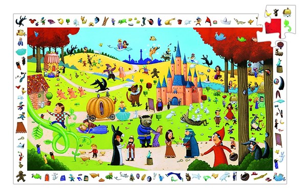 Djeco (07561) - "Tales + Poster" - 54 Teile Puzzle