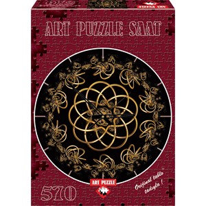 Art Puzzle (4147) - "Puzzleuhr, Spiralen" - 570 Teile Puzzle