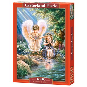 Castorland (C-151660) - "Kleine Engel am Teich" - 1500 Teile Puzzle