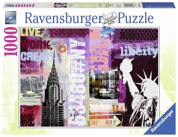 Ravensburger (19613) - "Collage New York City" - 1000 Teile Puzzle