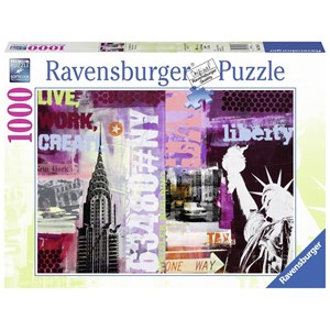 Ravensburger (19613) - "Collage New York City" - 1000 Teile Puzzle