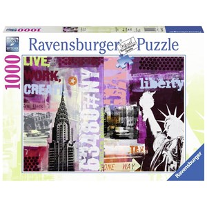 Ravensburger (19613) - "Collage New York City" - 1000 Teile Puzzle