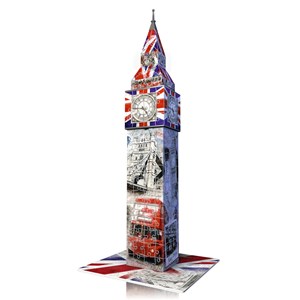 Ravensburger (12582) - "Big Ben, Flag Edition" - 216 Teile Puzzle