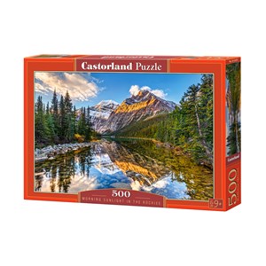 Castorland (B-52455) - "Morgengrauen in den Rocky Mountains" - 500 Teile Puzzle