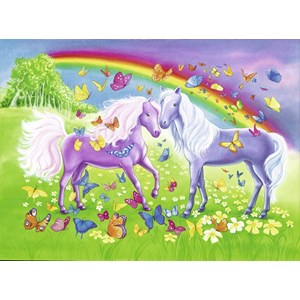 Ravensburger (09193) - "Regenbogenpferde" - 24 Teile Puzzle