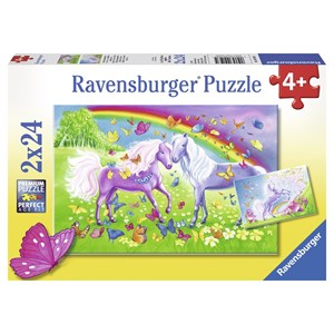 Ravensburger (09193) - "Regenbogenpferde" - 24 Teile Puzzle