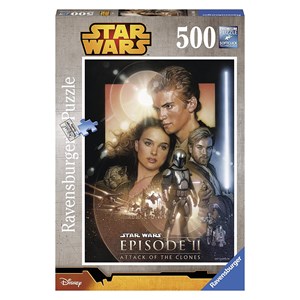 Ravensburger (14666) - "Star Wars: Angriff der Klonkrieger" - 500 Teile Puzzle