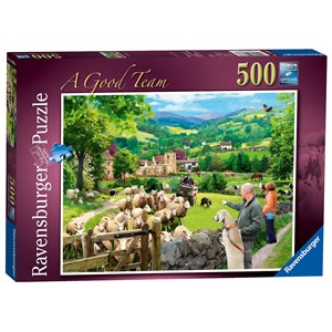 Ravensburger (14688) - "Ein gutes Team" - 500 Teile Puzzle