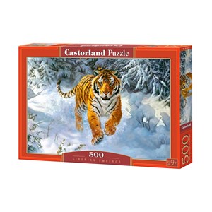 Castorland (B-52400) - "Sibirischer Tiger im Schnee" - 500 Teile Puzzle