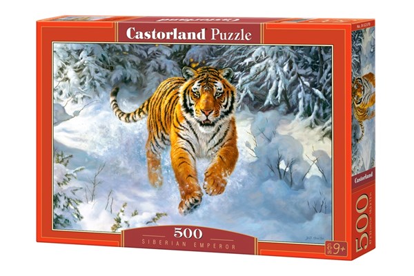 Castorland (B-52400) - "Sibirischer Tiger im Schnee" - 500 Teile Puzzle