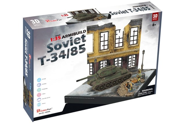 Cubic Fun (JS4202h) - "Soviet T34/85" - 213 Teile Puzzle