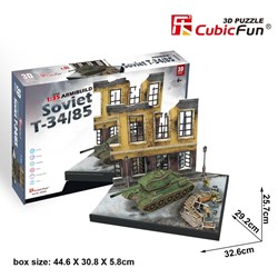 Cubic Fun (JS4202h) - "Soviet T34/85" - 213 Teile Puzzle
