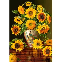 Castorland (C-103843) - "Sonnenblumen in einer Vase" - 1000 Teile Puzzle