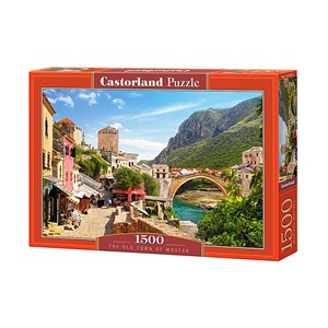 Castorland (C-151387) - "Die Altstadt von Mostar" - 1500 Teile Puzzle