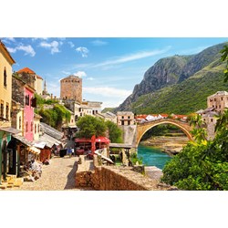 Castorland (C-151387) - "Die Altstadt von Mostar" - 1500 Teile Puzzle