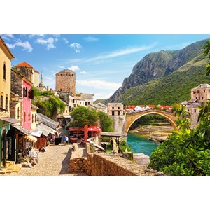 Castorland (C-151387) - "Die Altstadt von Mostar" - 1500 Teile Puzzle