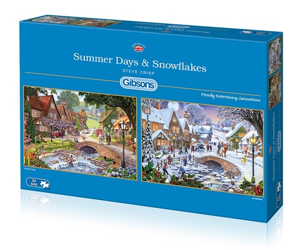 Gibsons (G5045) - Steve Crisp: "Summer Days & Snowflakes" - 500 Teile Puzzle